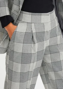 Damen bonprix Bekleidung·Kleider|Zweiteiler & Sets|karierte Marlenehose