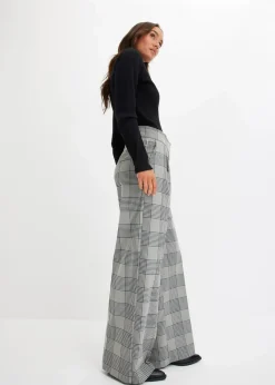 Damen bonprix Bekleidung·Kleider|Zweiteiler & Sets|karierte Marlenehose