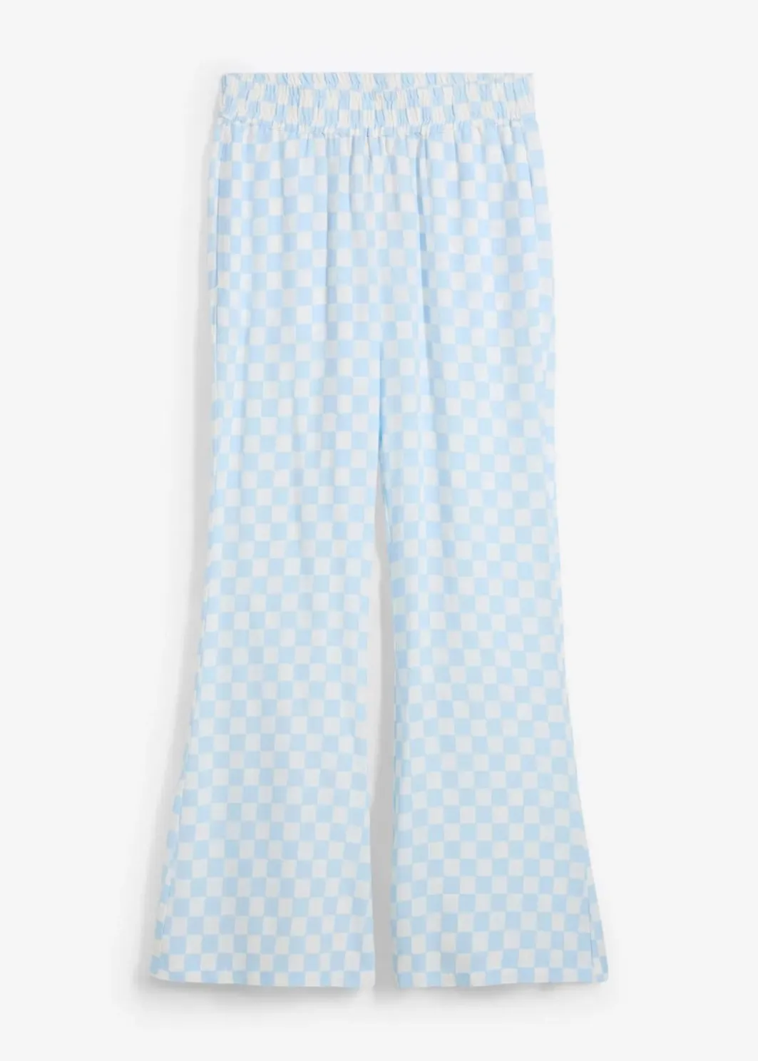 Damen bonprix Nachhaltigere Materialien|Hosen|Karierte Marlenehose aus fließender Viskose