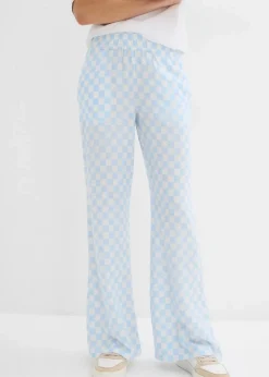 Damen bonprix Nachhaltigere Materialien|Hosen|Karierte Marlenehose aus fließender Viskose