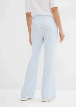 Damen bonprix Nachhaltigere Materialien|Hosen|Karierte Marlenehose aus fließender Viskose