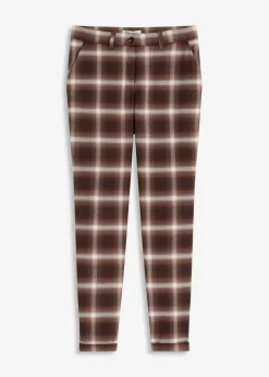 Damen bonprix Bekleidung·Kleider|Hosen|Karohose mit Umschlag