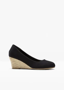 Damen bonprix Pumps|Keilpumps in Bastoptik