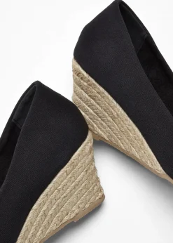 Damen bonprix Pumps|Keilpumps in Bastoptik