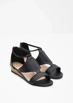 Clearance Keilsandaletten mit Reißverschluss Damen Sommerschuhe|Schuhe & Accessoires In Spezialgrößen·Elastischer Schaft