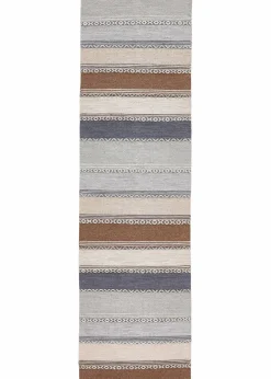 bonprix Kelim-Teppiche|Flachgewebe-Teppiche|Kelim-Teppich mit Streifen in sanften Naturtönen