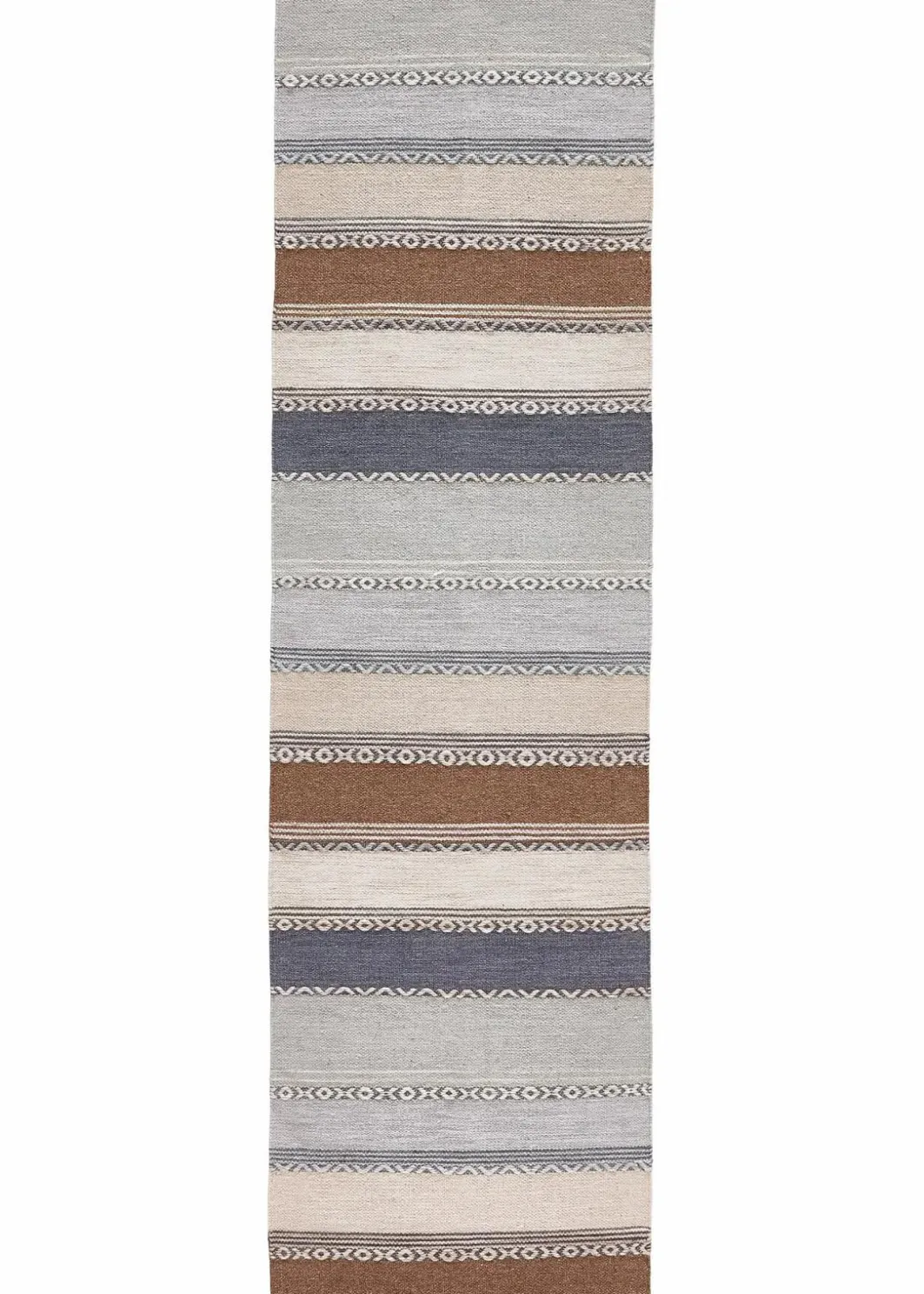 bonprix Kelim-Teppiche|Flachgewebe-Teppiche|Kelim-Teppich mit Streifen in sanften Naturtönen