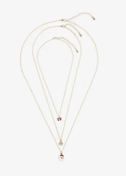 Clearance Kettenset (3-tlg.Set) Damen Schmuck|Schuhe & Accessoires In Spezialgrößen·Schmuck