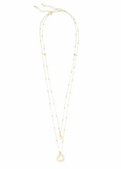 Clearance Kettenset (2-tlg.Set) mit Herzanhängern Damen Schmuck|Schuhe & Accessoires In Spezialgrößen·Schmuck