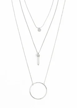 New Kettensets (3-tlg.Set) Damen Schmuck|Schuhe & Accessoires In Spezialgrößen·Schmuck