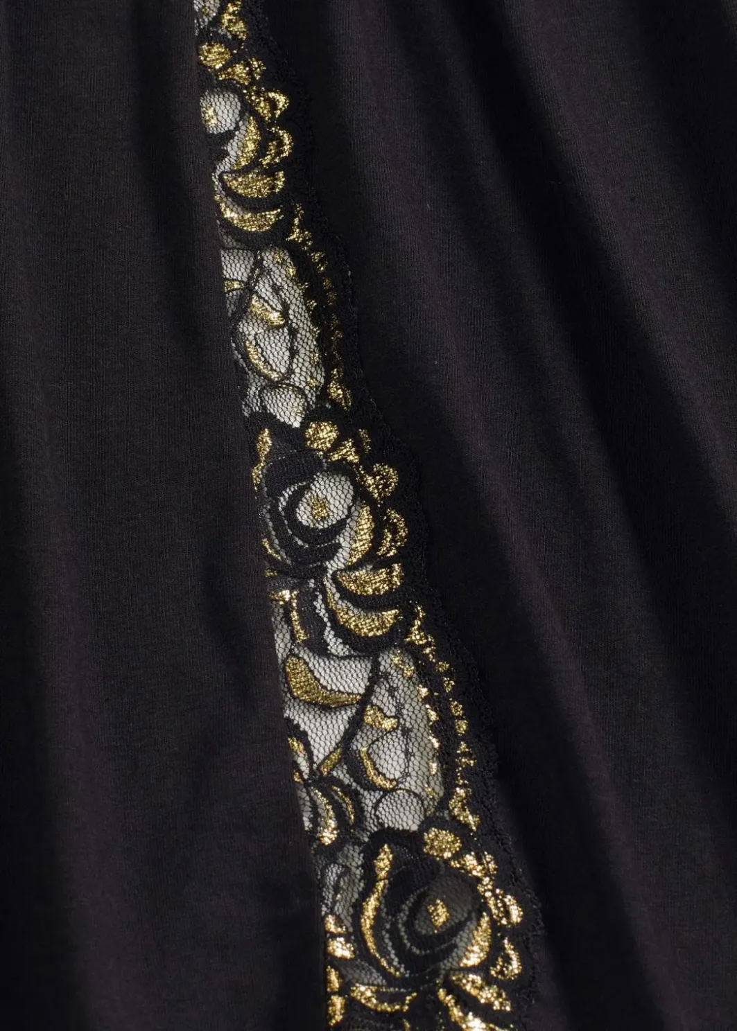 Damen bonprix Wäsche·Bademäntel|Bademäntel|Kimono Morgenmantel mit zarter Glitzerspitze