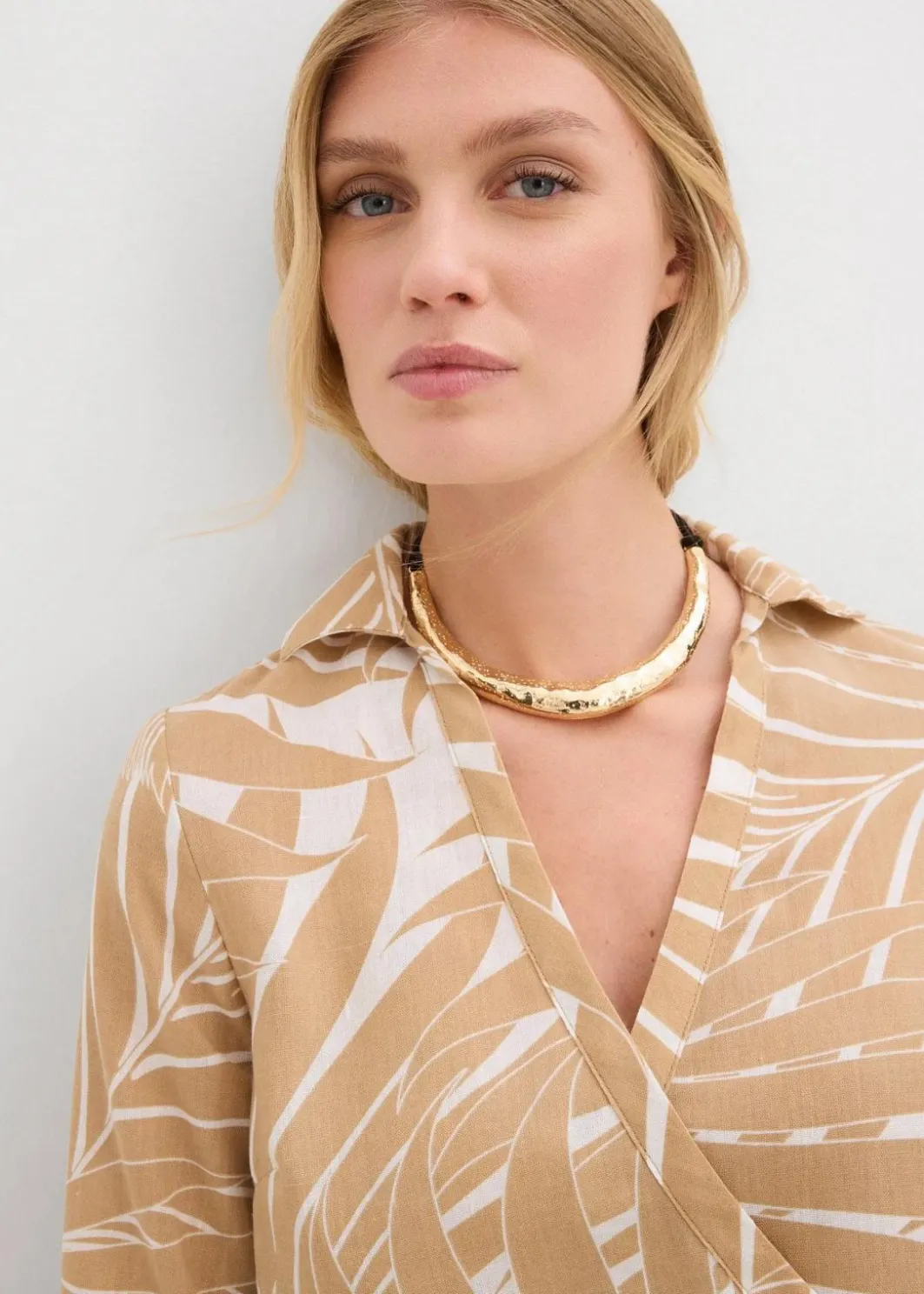 Damen bonprix Blusen & Tuniken|Bekleidung·Jacken & Mäntel|Kimono-Bluse in Leinenoptik