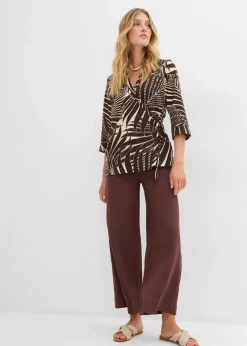 Damen bonprix Bekleidung·Jacken & Mäntel|Blusen & Tuniken|Kimono-Bluse in Leinenoptik