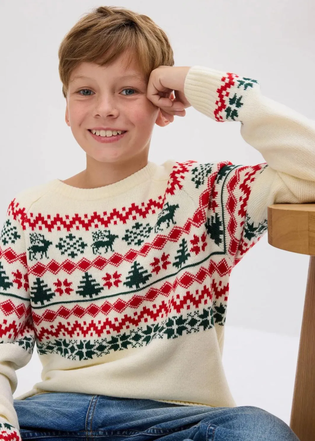 Kinder bonprix Jungen 9-16 Jahre·Sweat & Strick|Jungen 2-8 Jahre·Sweat & Strick|Kinder Norweger-Pullover