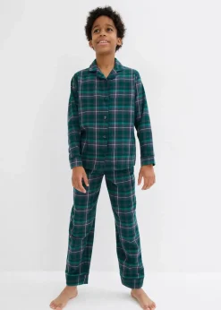 Kinder bonprix Jungen·Nachtwäsche|Mädchen·Nachtwäsche|Kinder Pyjama aus gewebten Flanell (2-tlg. Set)