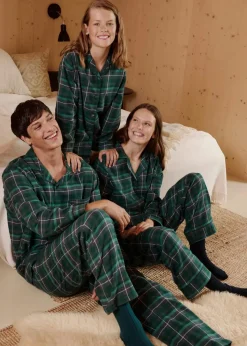 Kinder bonprix Jungen·Nachtwäsche|Mädchen·Nachtwäsche|Kinder Pyjama aus gewebten Flanell (2-tlg. Set)