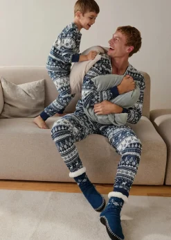 Kinder bonprix Jungen·Nachtwäsche|Mädchen·Nachtwäsche|Kinder Pyjama aus reiner Bio-Baumwolle (2-tlg. Set)