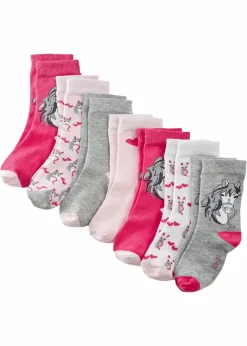 Kinder bonprix Mehrfachpacks|Mädchen·Strümpfe|Kinder Socken mit Bio-Baumwolle (7er Pack)