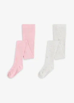 New Kinderstrumpfhose mit Glitzerpunkten für die rosa Farbvariante (2er Pack) Kinder Mehrfachpacks|Mädchen·Strümpfe