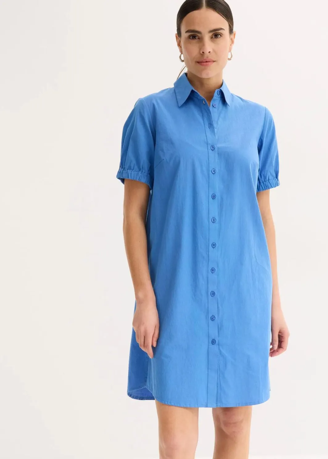 New Kleid aus Baumwoll- Popeline Damen Bekleidung·Pullover & Strickjacken|Kleider