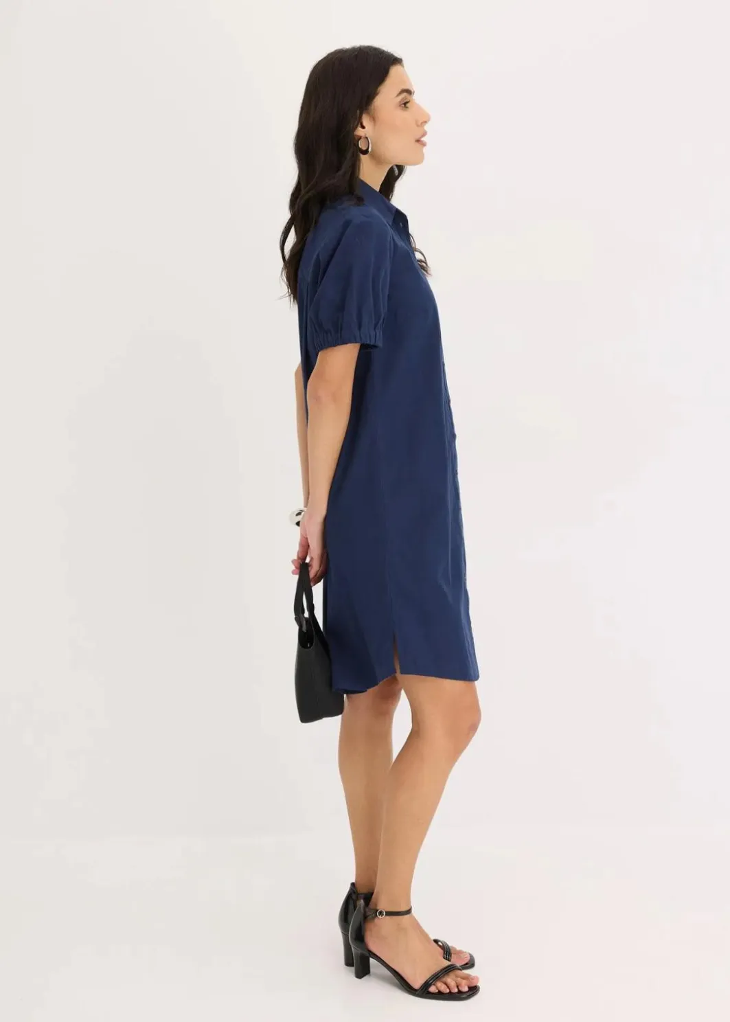 Discount Kleid aus Baumwoll- Popeline Damen Kleider|Bekleidung·Pullover & Strickjacken