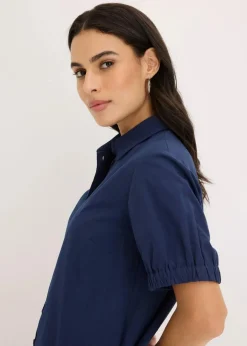 Discount Kleid aus Baumwoll- Popeline Damen Kleider|Bekleidung·Pullover & Strickjacken