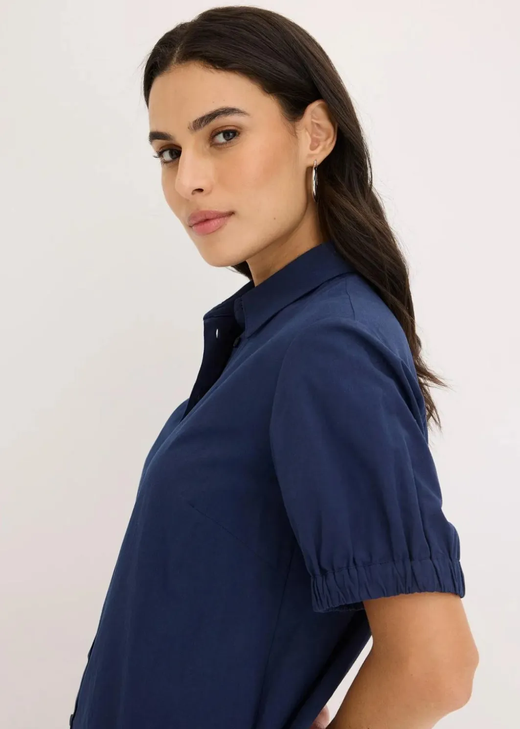 Discount Kleid aus Baumwoll- Popeline Damen Kleider|Bekleidung·Pullover & Strickjacken