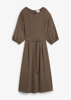 Damen bonprix Kleider|Bekleidung·Pullover & Strickjacken|Kleid aus Crinkleware
