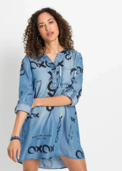 Damen bonprix Nachhaltigere Materialien|Kleider|Kleid aus fließendem Lyocell
