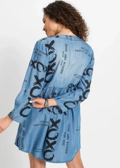 Damen bonprix Nachhaltigere Materialien|Kleider|Kleid aus fließendem Lyocell