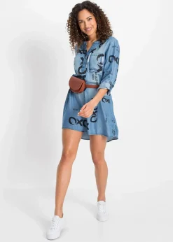 Damen bonprix Nachhaltigere Materialien|Kleider|Kleid aus fließendem Lyocell