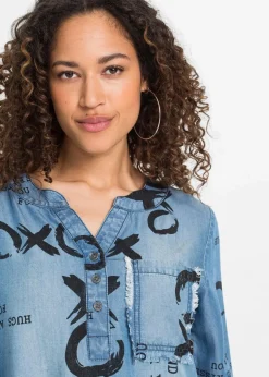 Damen bonprix Nachhaltigere Materialien|Kleider|Kleid aus fließendem Lyocell