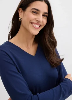 Kleid aus fließendem Viskose-Mix Damen Kleider|Bekleidung·Pullover & Strickjacken
