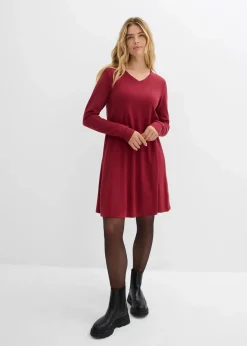 Damen bonprix Bekleidung·Pullover & Strickjacken|Kleider|Kleid aus fließendem Viskose-Mix