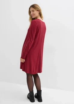 Damen bonprix Bekleidung·Pullover & Strickjacken|Kleider|Kleid aus fließendem Viskose-Mix