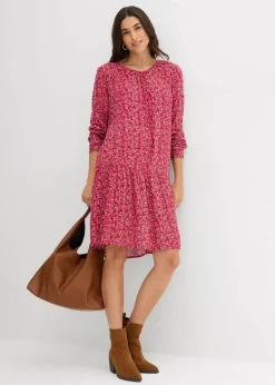 Damen bonprix Kleider|Nachhaltigere Materialien|Kleid aus fließender Viskose
