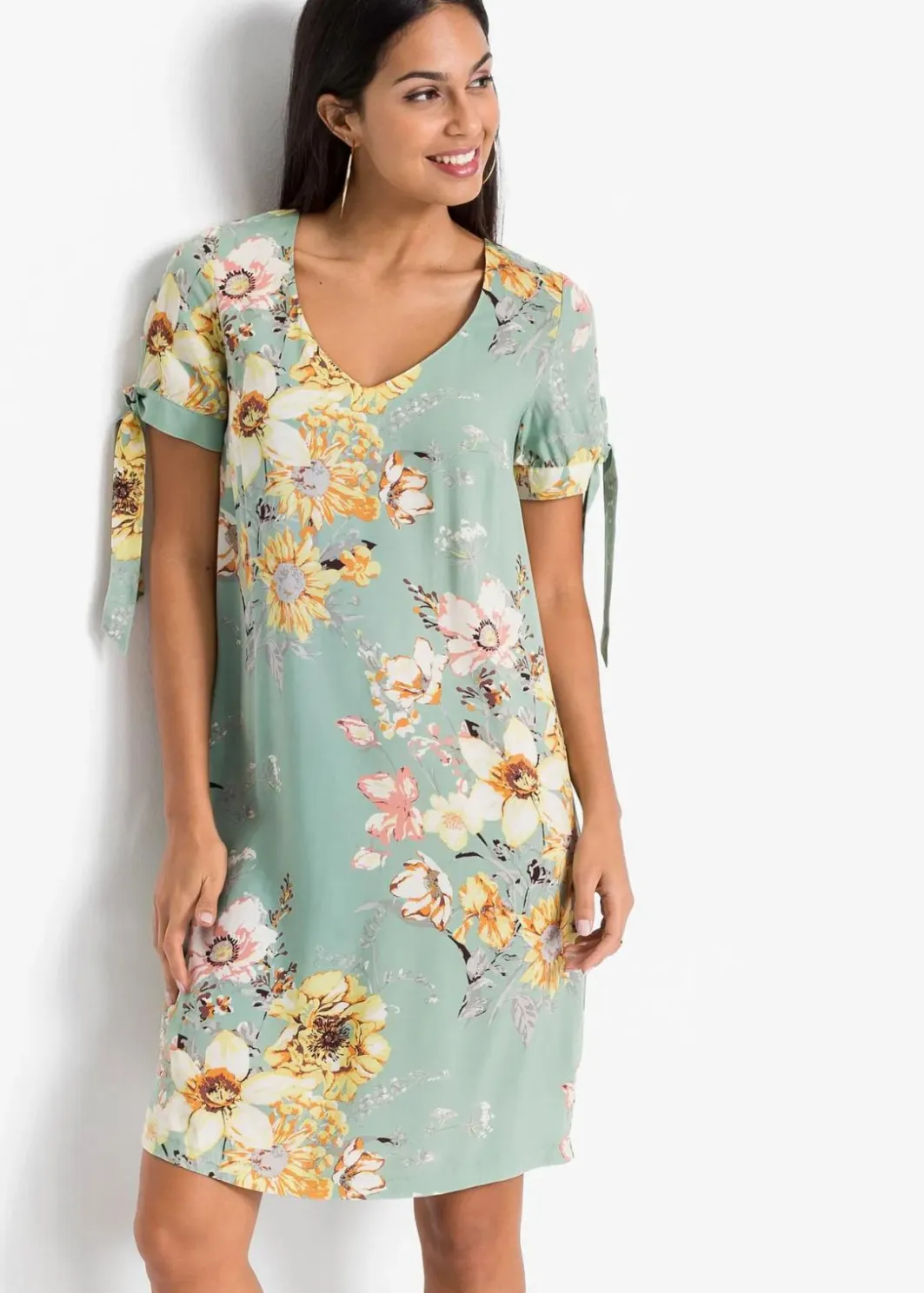 New Kleid aus fließender Viskose Damen Bekleidung·Pullover & Strickjacken|Kleider