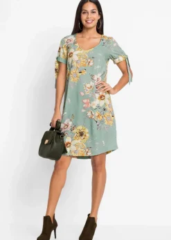New Kleid aus fließender Viskose Damen Bekleidung·Pullover & Strickjacken|Kleider