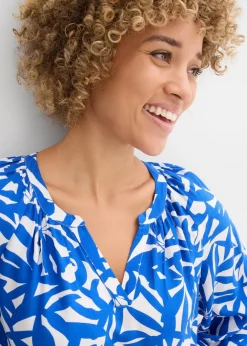 Damen bonprix Kleider|Bekleidung·Pullover & Strickjacken|Kleid aus fließender Viskose