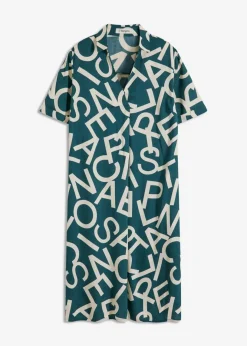 Outlet Kleid aus fließender Viskose Damen Kleider