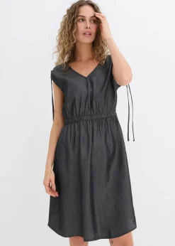 Damen bonprix Kleider|Bekleidung·Pullover & Strickjacken|Kleid aus glattem Lyocell