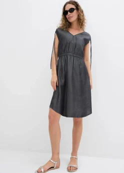 Damen bonprix Kleider|Bekleidung·Pullover & Strickjacken|Kleid aus glattem Lyocell