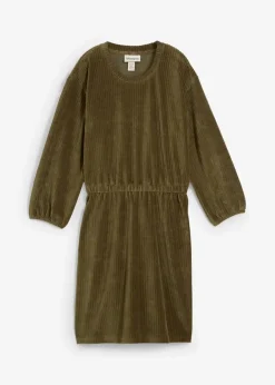 Sale Kleid aus Jersey-Cord Damen Bekleidung·Pullover & Strickjacken|Kleider