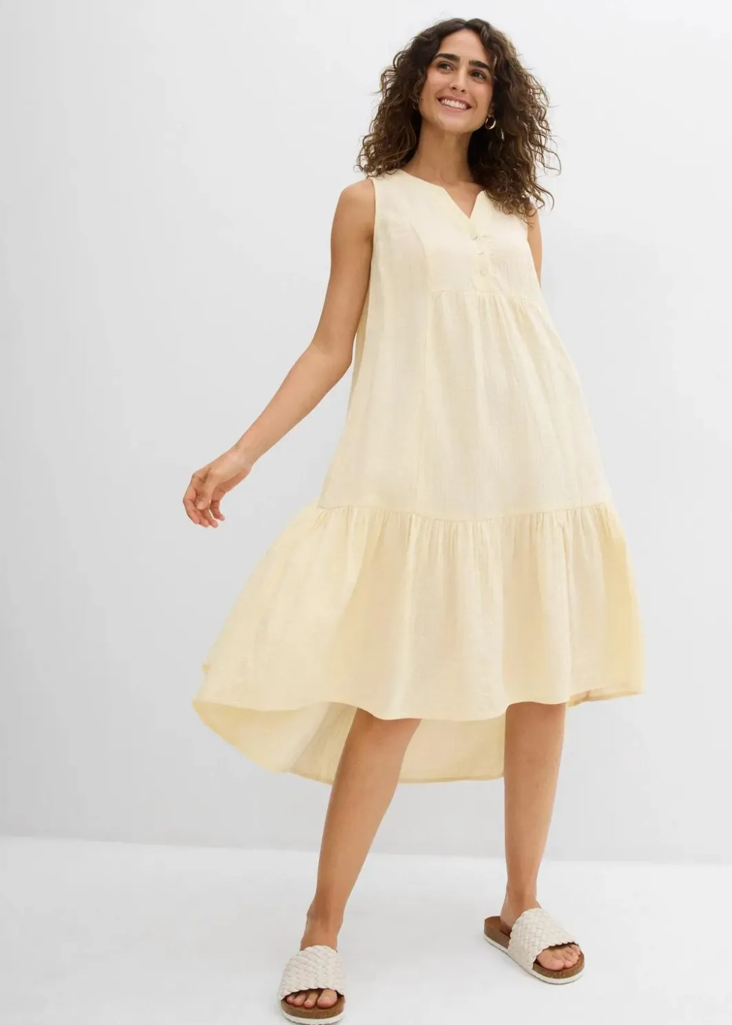 Sale Kleid aus luftigem Musselin Damen Kleider|Bekleidung·Pullover & Strickjacken