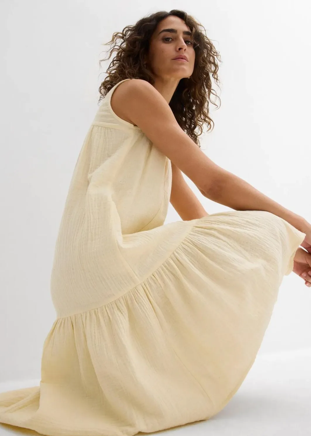 Sale Kleid aus luftigem Musselin Damen Kleider|Bekleidung·Pullover & Strickjacken