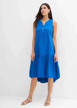 Outlet Kleid aus luftigem Musselin Damen Bekleidung·Pullover & Strickjacken|Kleider