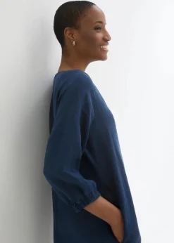 Damen bonprix Bekleidung·Pullover & Strickjacken|Premium|Kleid aus reinem Leinen, 3/4 Arm