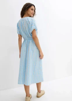 Damen bonprix Kleider|Bekleidung·Pullover & Strickjacken|Kleid aus reiner Baumwolle