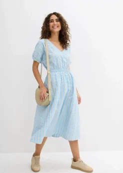 Damen bonprix Kleider|Bekleidung·Pullover & Strickjacken|Kleid aus reiner Baumwolle