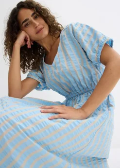 Damen bonprix Kleider|Bekleidung·Pullover & Strickjacken|Kleid aus reiner Baumwolle